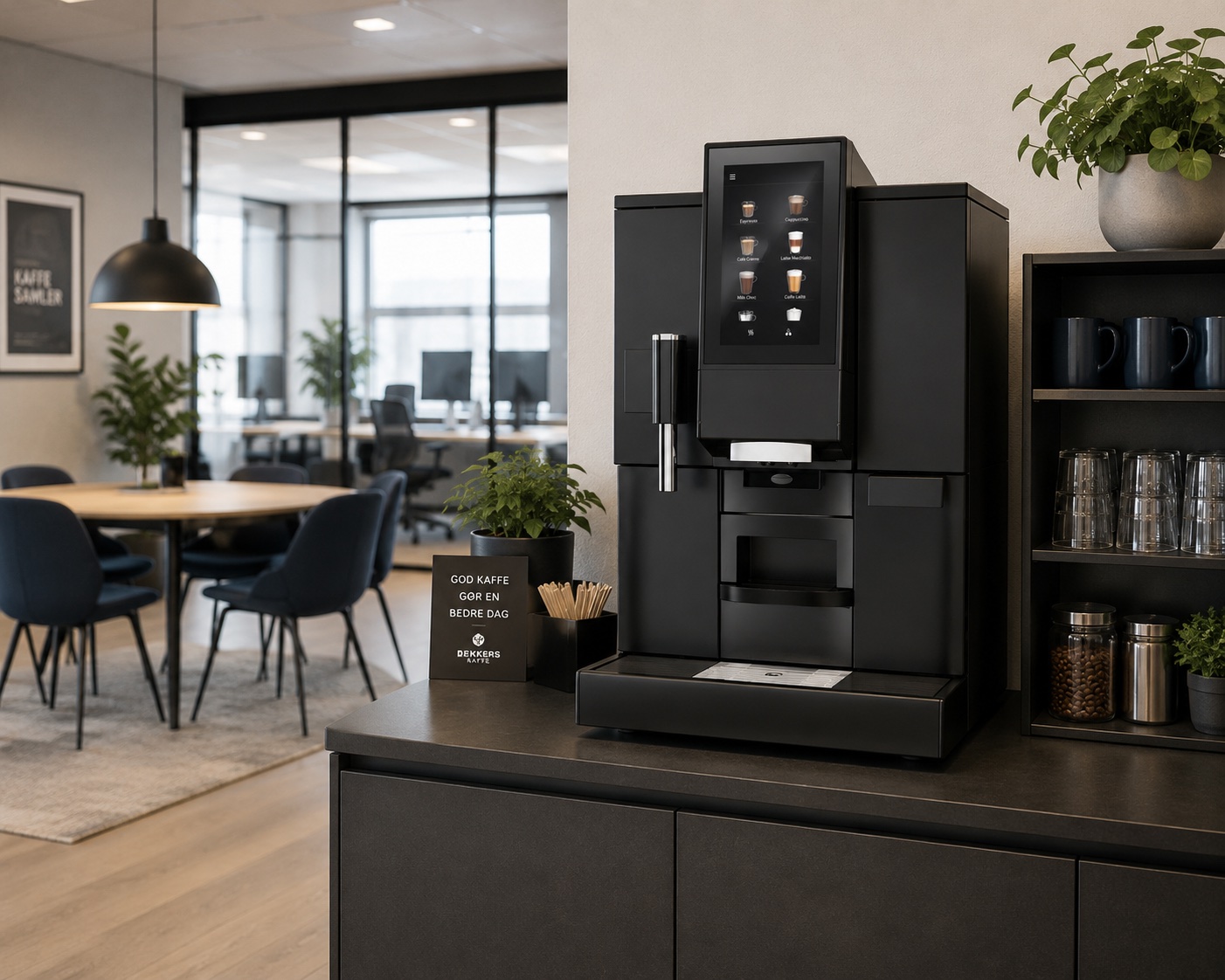 WMF 1100 S kaffemaskine i kontormiljø